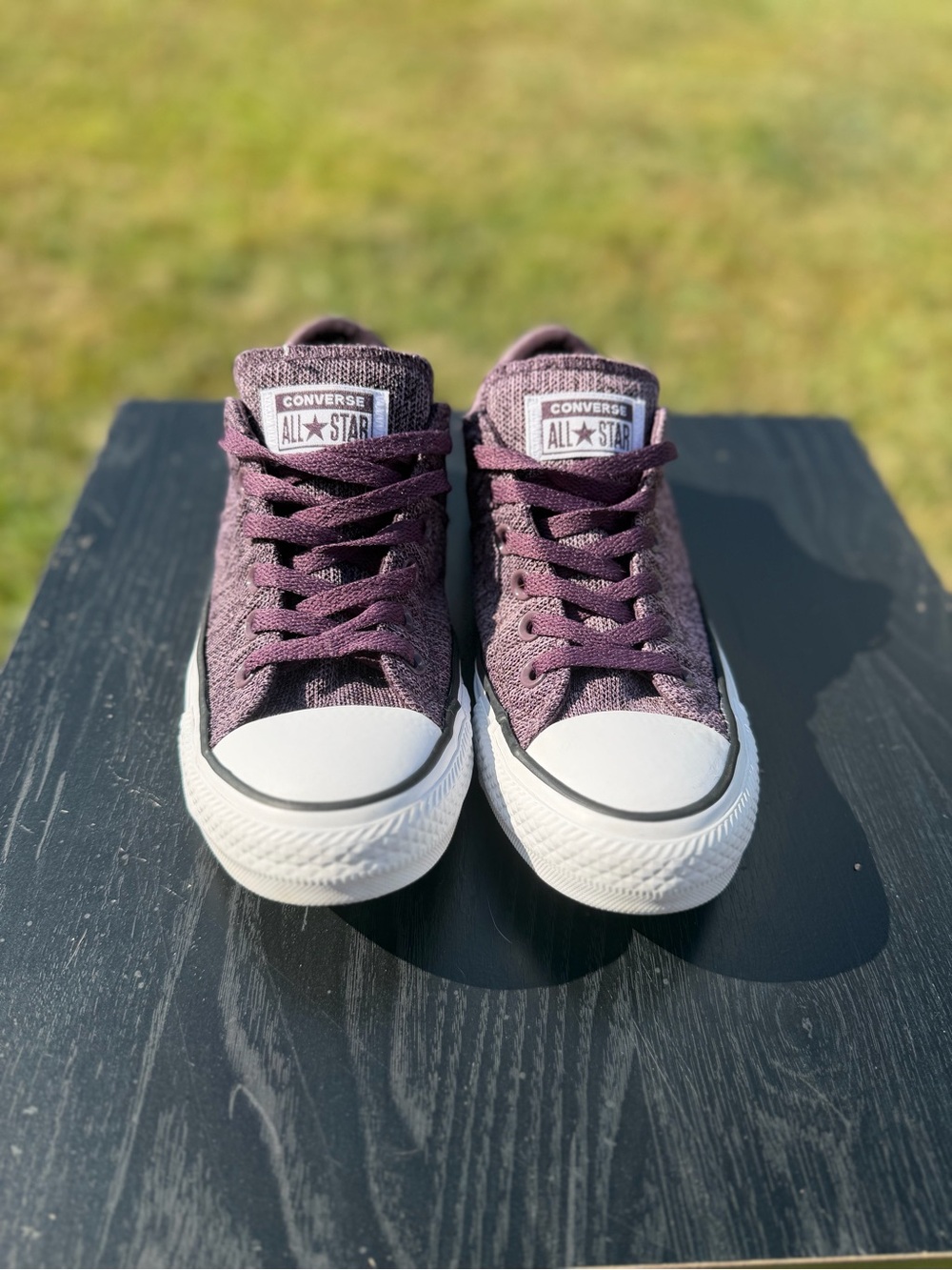Converse All Star Low Top Sneakers in Plum